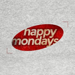 Happy Mondays - simple red elips vintage T-Shirt